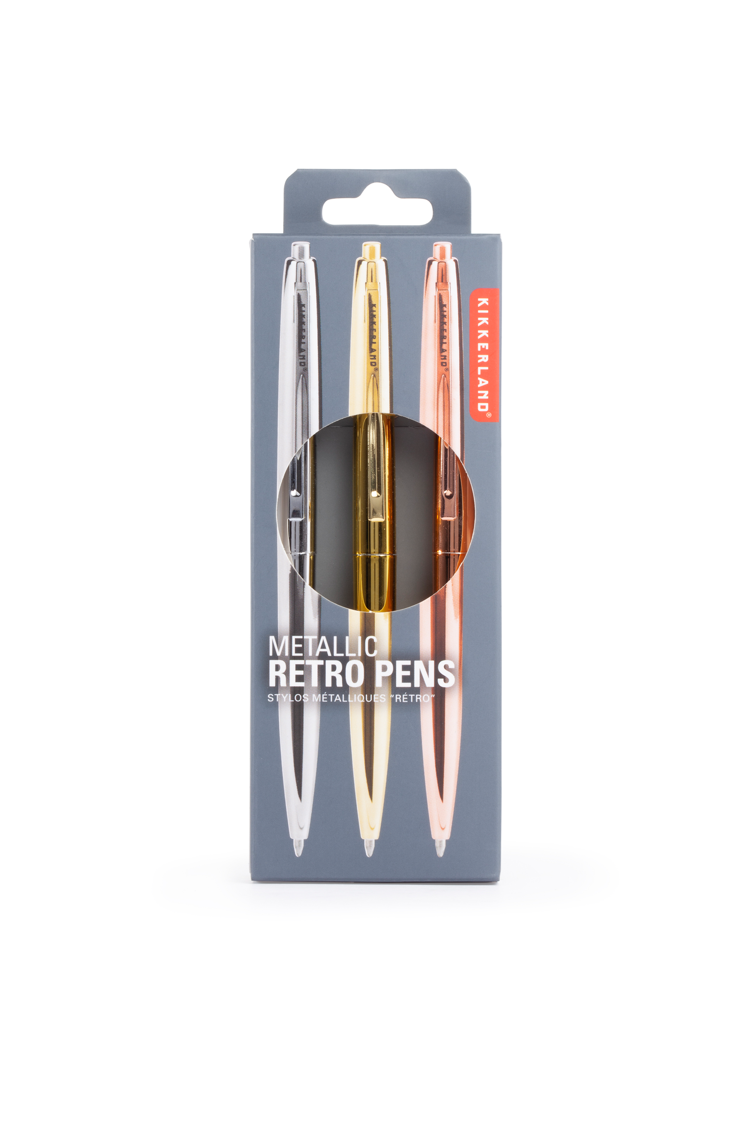 Set of 3 Metallic Retro Pens