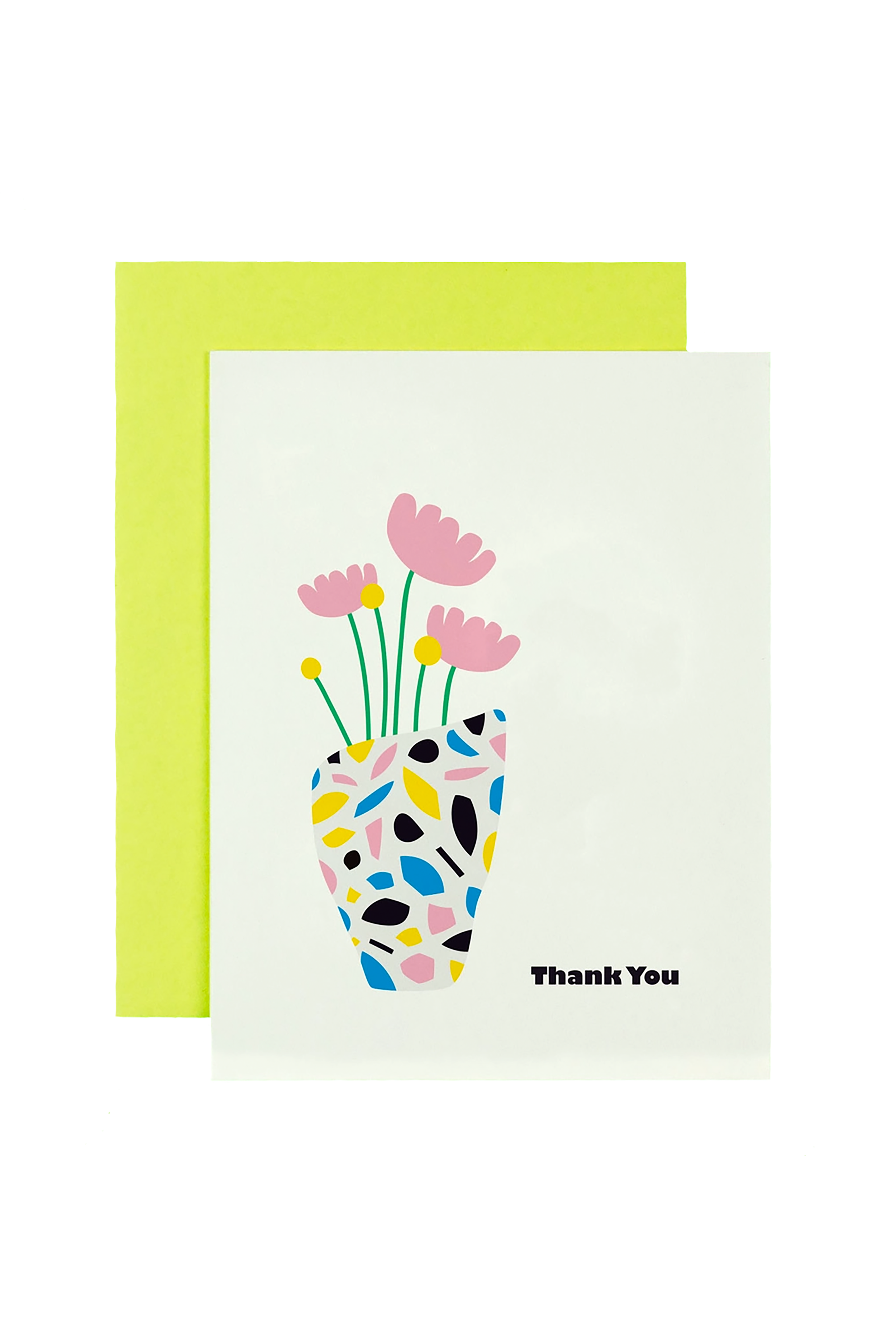 Terrazzo Vase Thank You Card